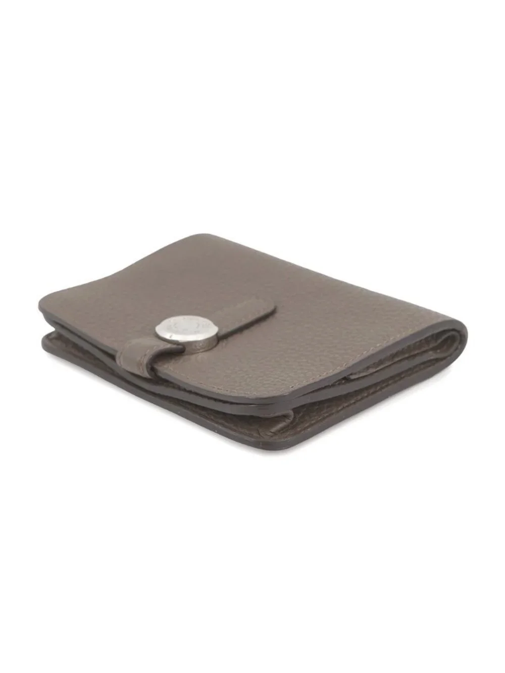 Hermes Coin Case Dogon Etain Silver Togo Wallet Purse
